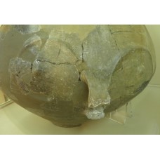 Baked clay jars, solar discs